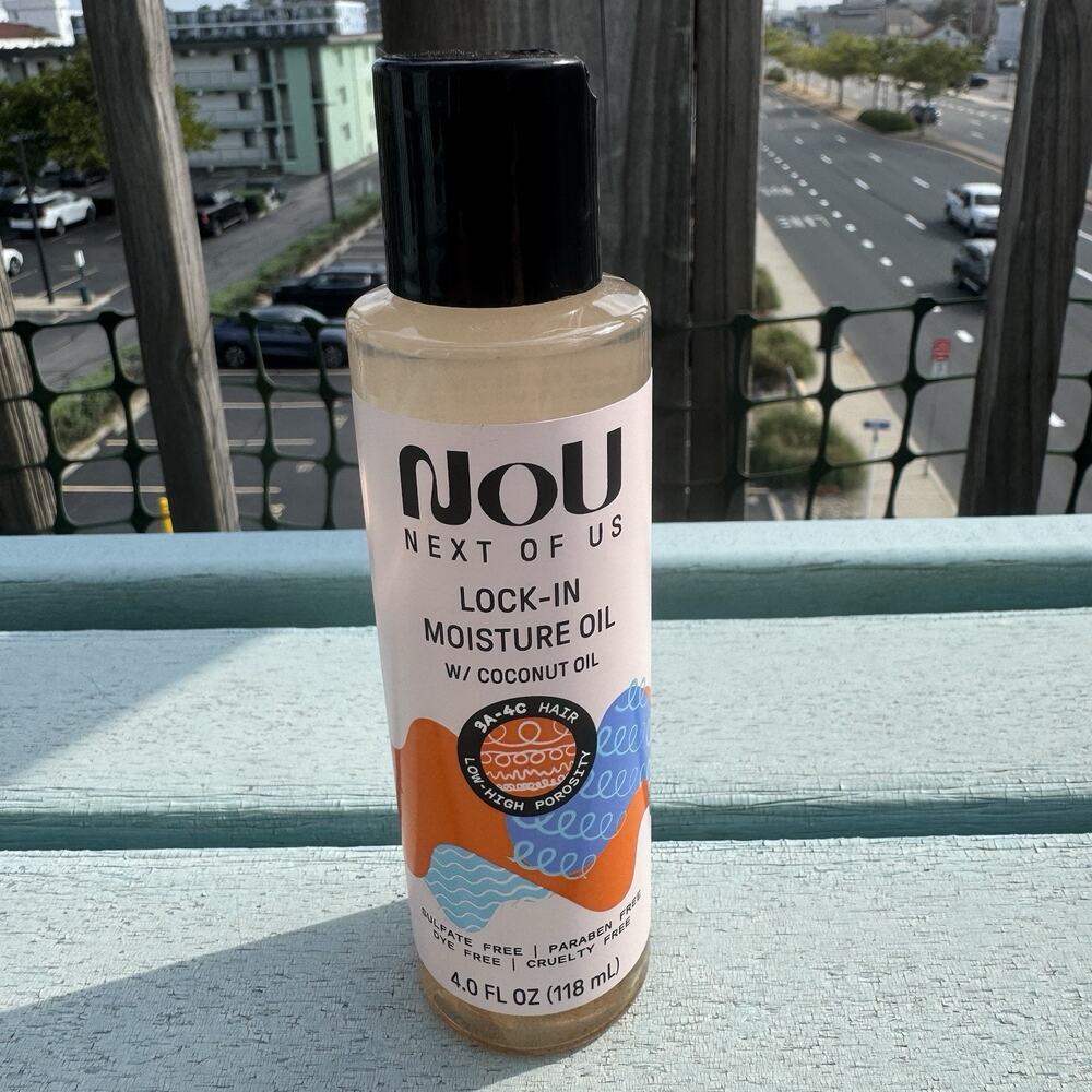 Next of Us Lock-In Moisture Oil Coconut Oil 4 oz 3A-4C High Porosity Hair New